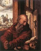 HEMESSEN, Jan Sanders van St Jerome af oil on canvas